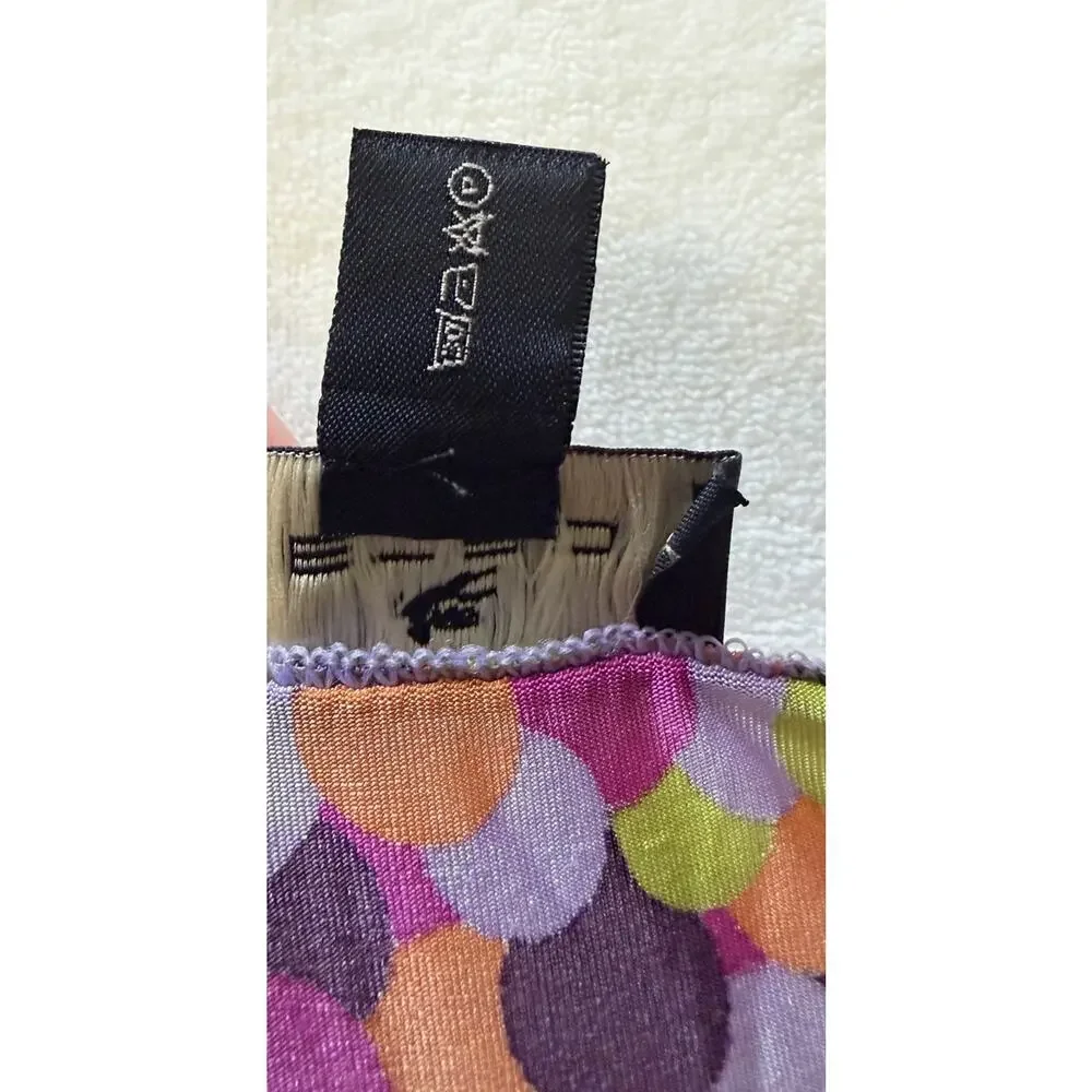 Etro Milano OS Multiway Wrap Cover Up Dress Multicolor Polka dot Made In Italy